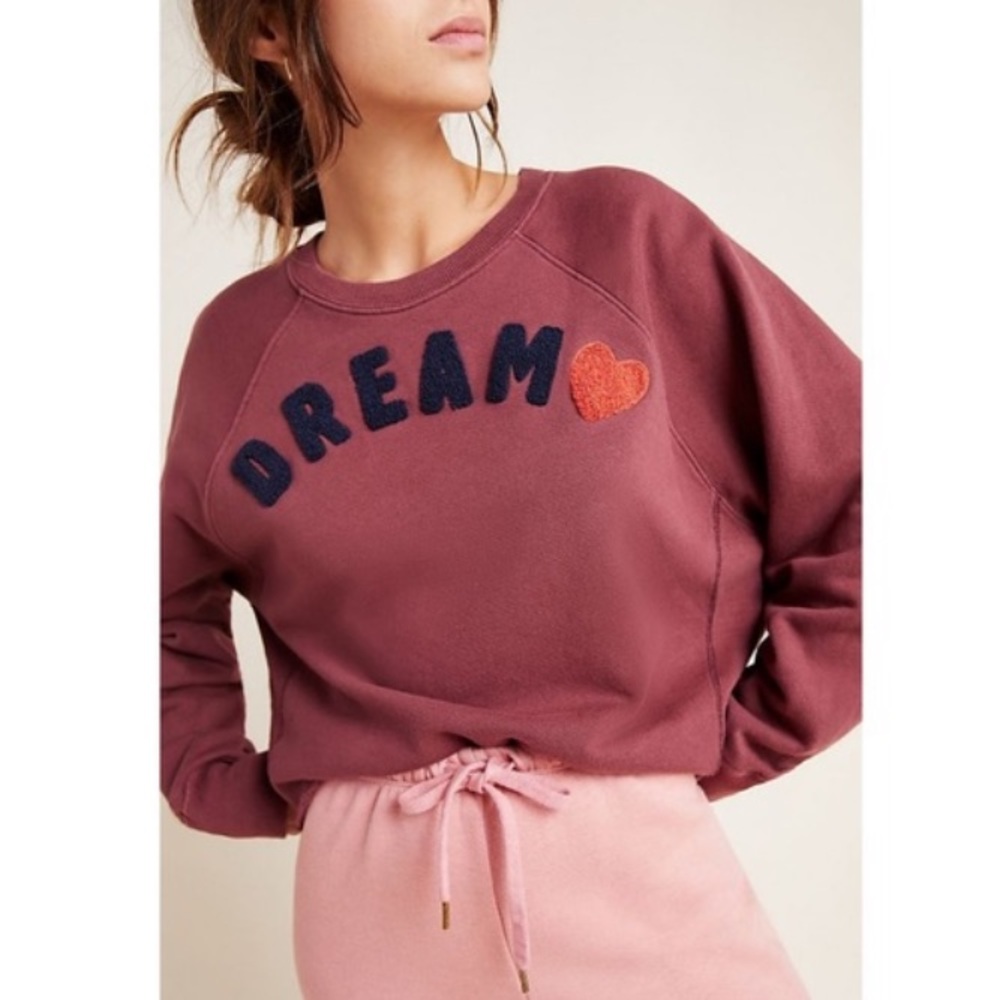 Sundry Burgundy 'Dream' Sweatshirt